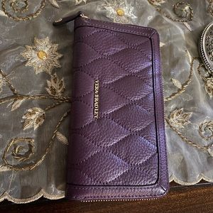 Vera Bradley leather zip wallet